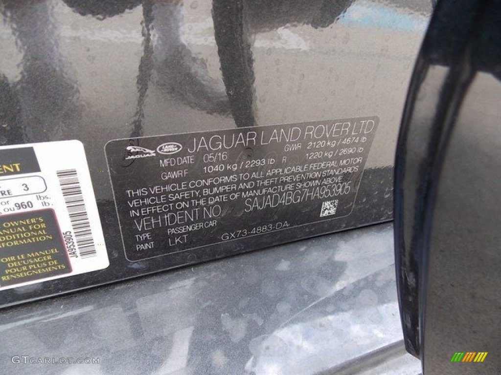 2017 XE 25t Premium - Storm Grey / Jet photo #18