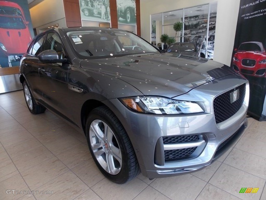 Ammonite Grey 2017 Jaguar F-PACE 35t AWD R-Sport Exterior Photo #115796331