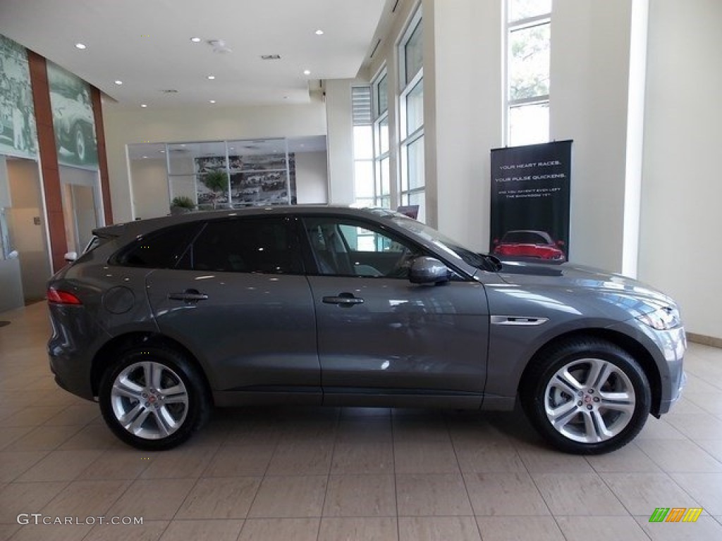 Ammonite Grey 2017 Jaguar F-PACE 35t AWD R-Sport Exterior Photo #115796400