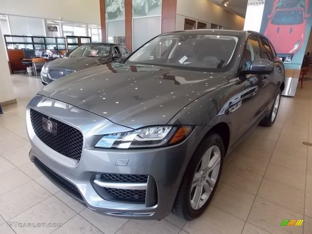 Ammonite Grey 2017 Jaguar F-PACE 35t AWD R-Sport Exterior Photo #115796487