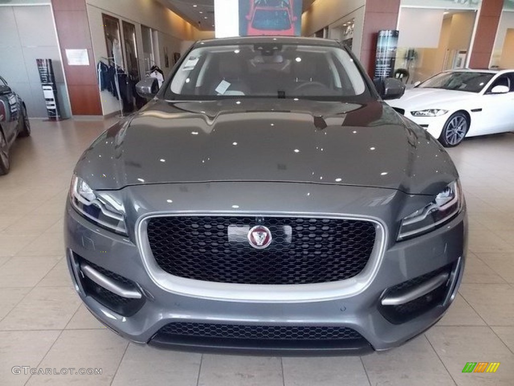 Ammonite Grey 2017 Jaguar F-PACE 35t AWD R-Sport Exterior Photo #115796508