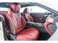 designo Bengal Red/Black 2017 Mercedes-Benz S 550 Cabriolet Interior Color