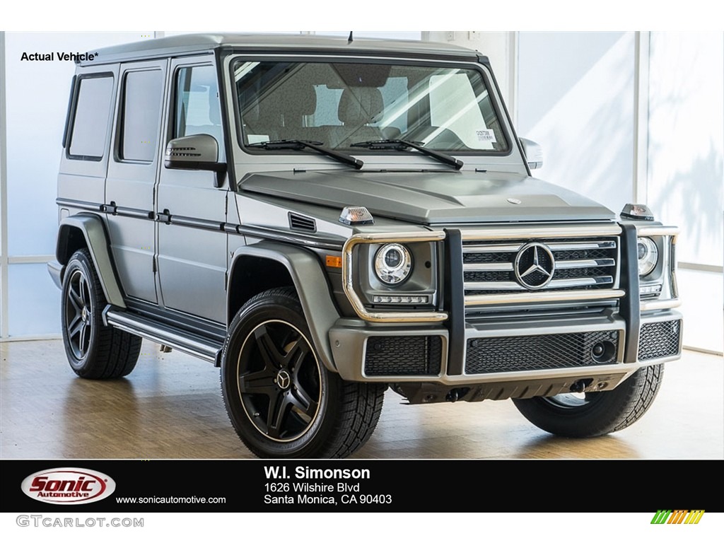 2016 G 550 - designo Magno Platinum (Matte) / Black photo #1