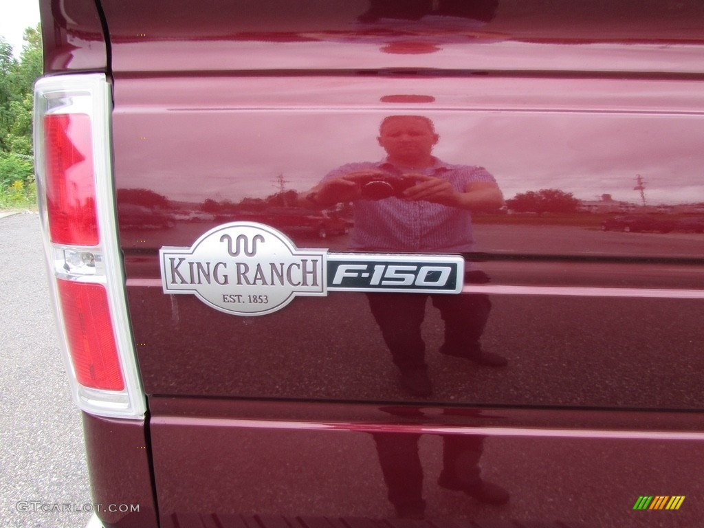 2010 F150 King Ranch SuperCrew 4x4 - Royal Red Metallic / Tan photo #13