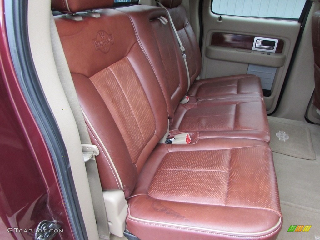 2010 Ford F150 King Ranch SuperCrew 4x4 Rear Seat Photo #115798452