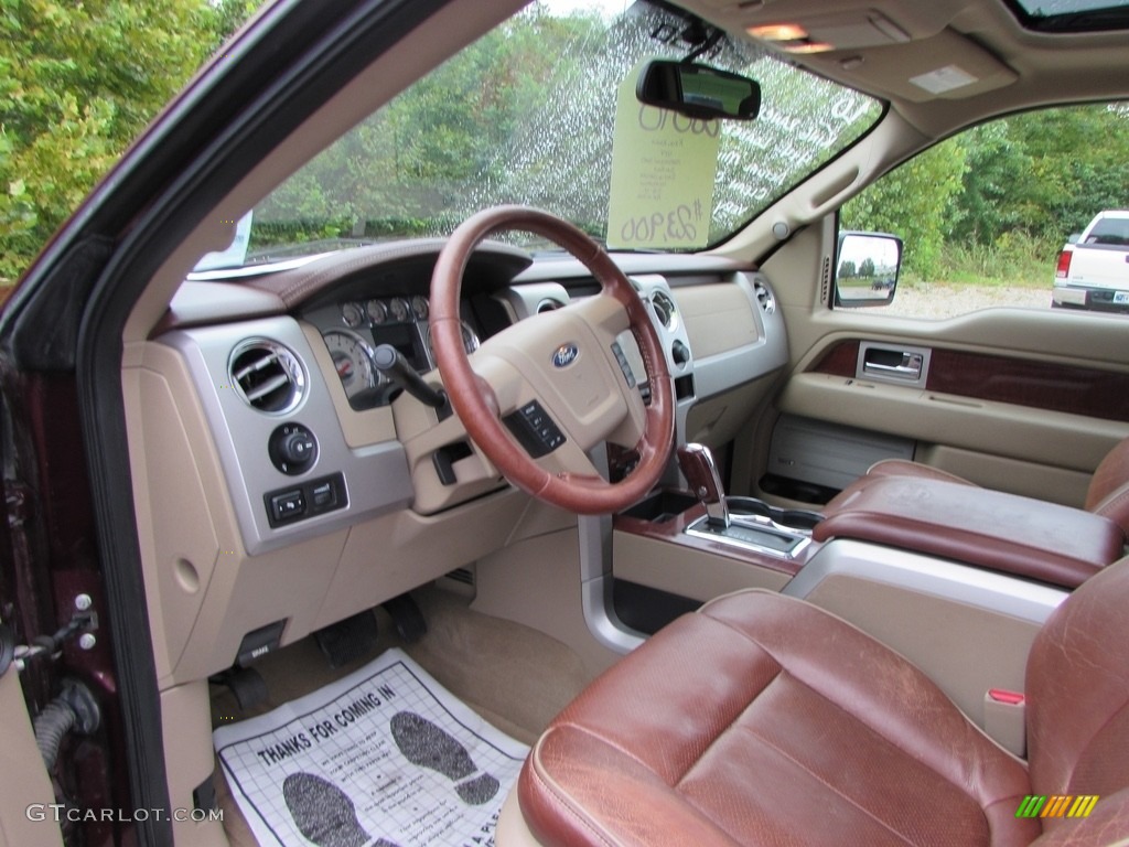 2010 F150 King Ranch SuperCrew 4x4 - Royal Red Metallic / Tan photo #32
