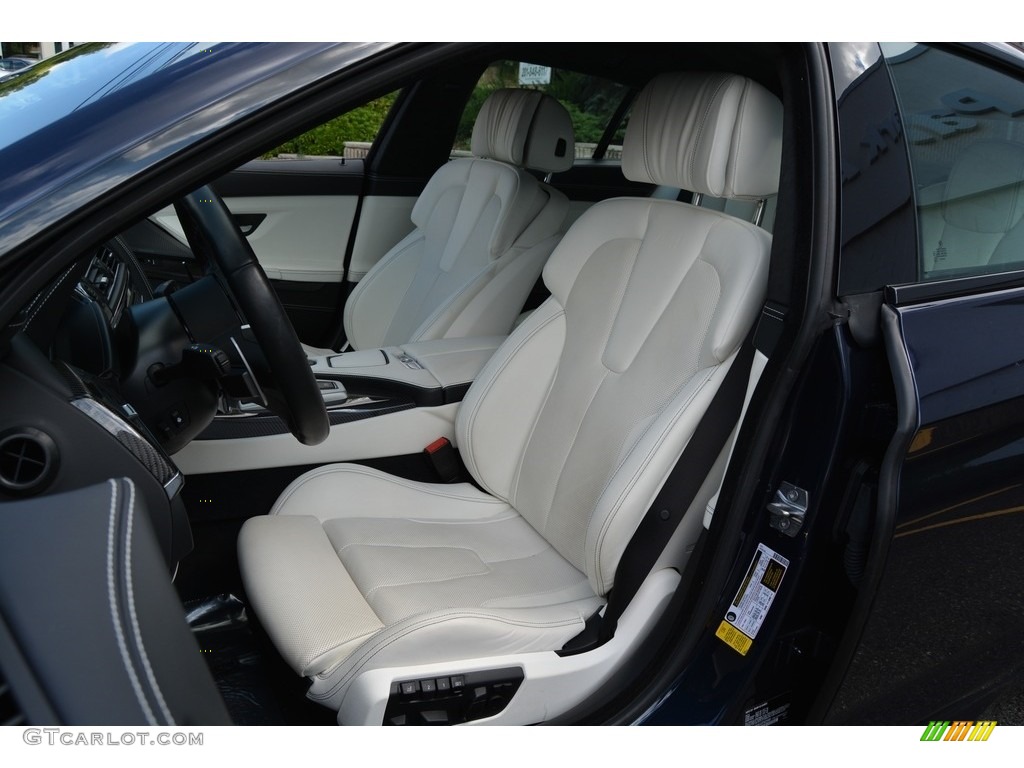 BMW Individual Opal White Interior 2016 BMW M6 Gran Coupe Photo #115798842