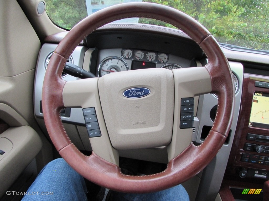 2010 F150 King Ranch SuperCrew 4x4 - Royal Red Metallic / Tan photo #41