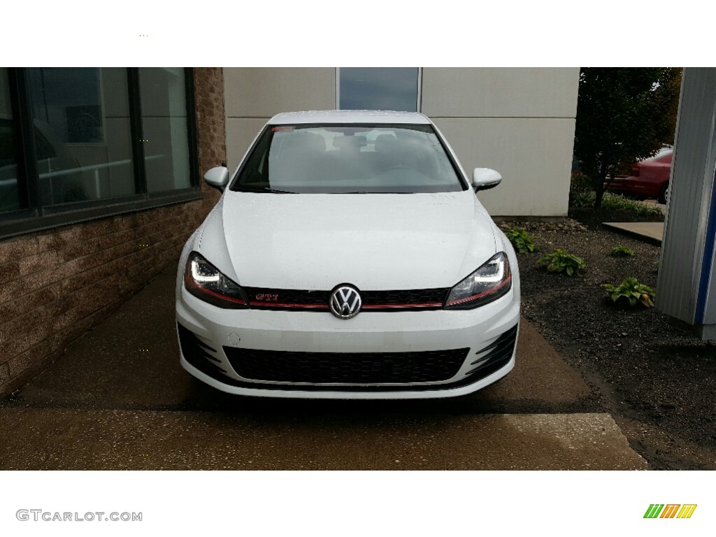 Pure White 2017 Volkswagen Golf GTI 4-Door 2.0T SE Exterior Photo #115800729