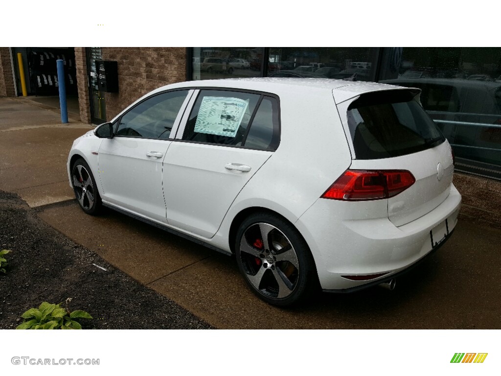 Pure White 2017 Volkswagen Golf GTI 4-Door 2.0T SE Exterior Photo #115800781