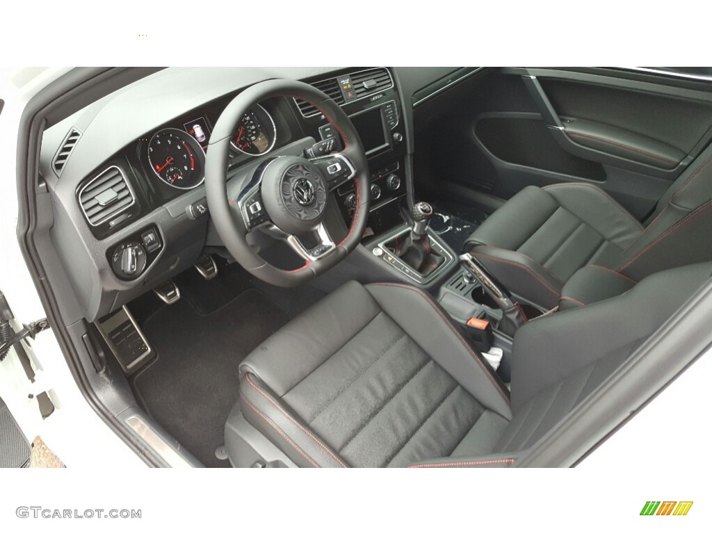 Titan Black Interior 2017 Volkswagen Golf GTI 4-Door 2.0T SE Photo #115800804