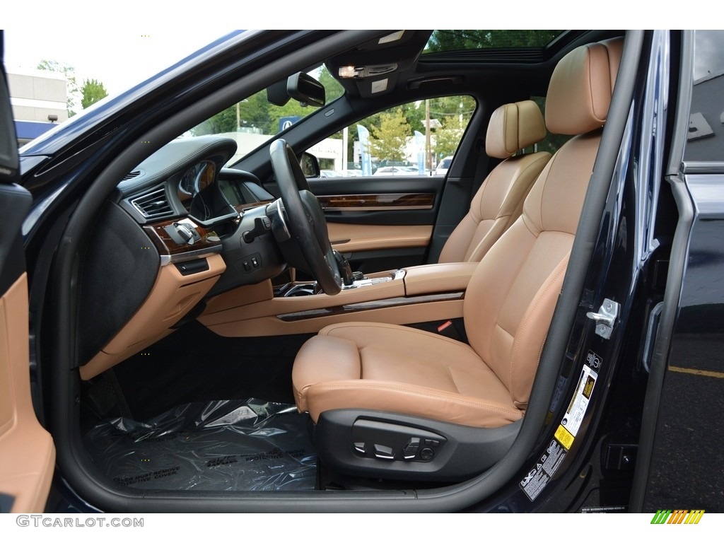 2014 7 Series 750i xDrive Sedan - Carbon Black Metallic / Light Saddle photo #12