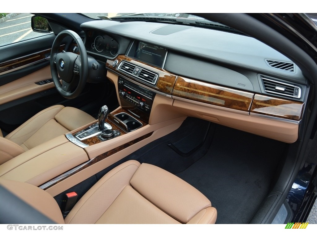 2014 BMW 7 Series 750i xDrive Sedan Light Saddle Dashboard Photo #115801257