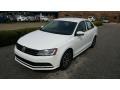 2017 Pure White Volkswagen Jetta SE  photo #2