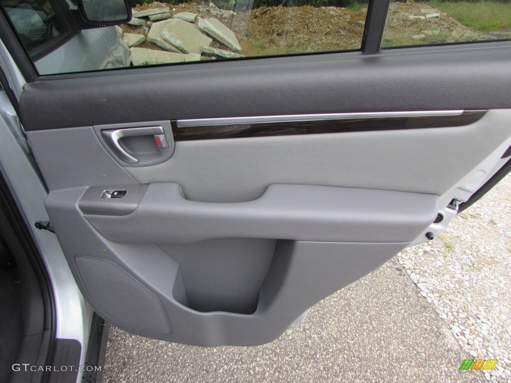 2010 Hyundai Santa Fe GLS 4WD Gray Door Panel Photo #115802184