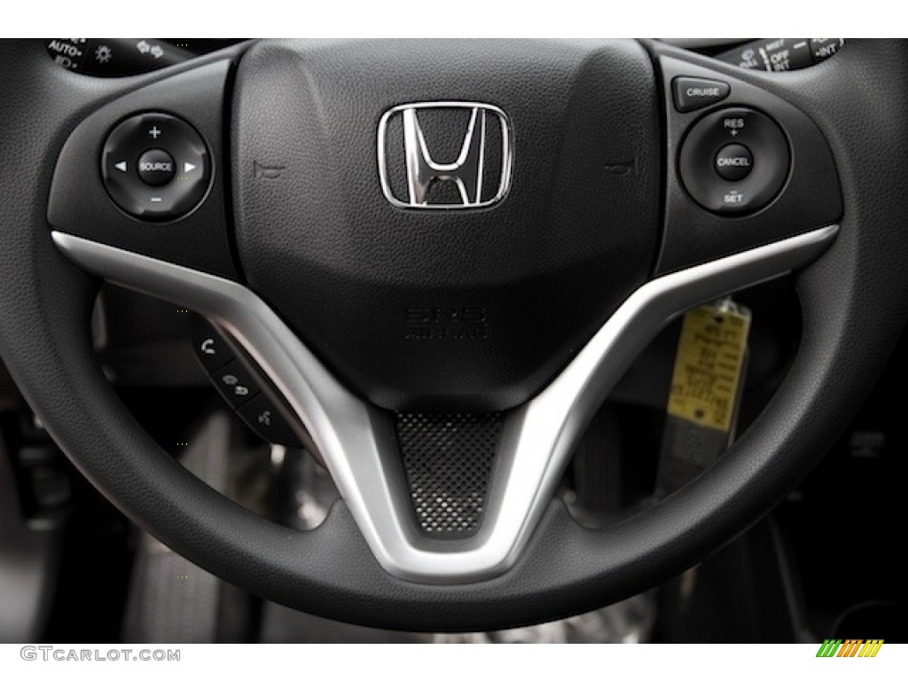 2017 Honda Fit LX Black Steering Wheel Photo #115806523