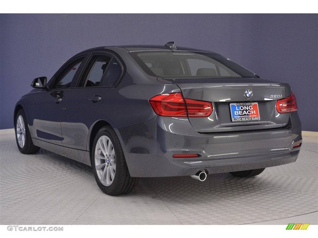 2017 3 Series 320i Sedan - Mineral Grey Metallic / Black photo #4