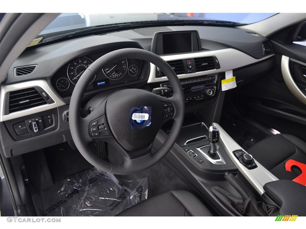 2017 3 Series 320i Sedan - Mineral Grey Metallic / Black photo #6