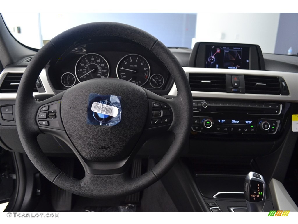 2017 3 Series 320i Sedan - Mineral Grey Metallic / Black photo #14