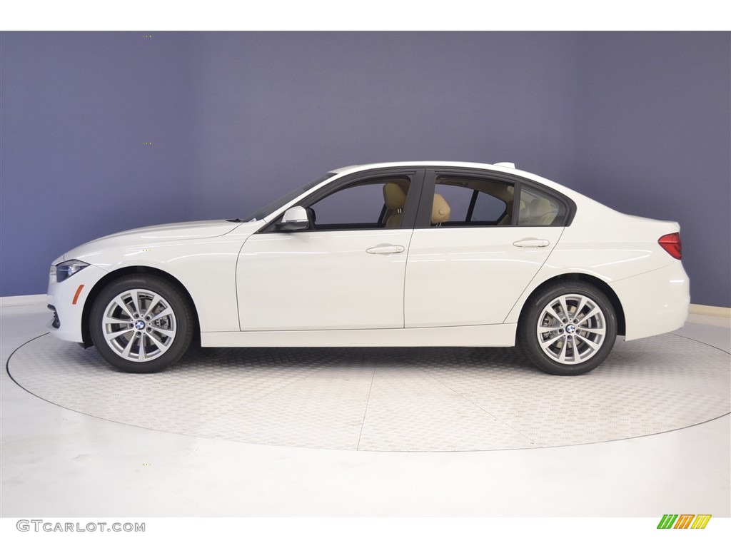 2017 3 Series 320i Sedan - Alpine White / Venetian Beige/Black photo #3