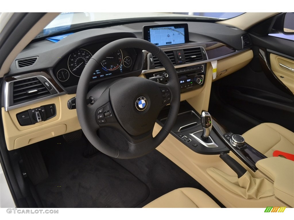 2017 3 Series 320i Sedan - Alpine White / Venetian Beige/Black photo #14