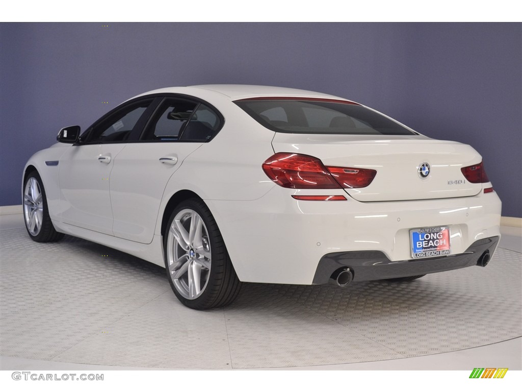 2017 6 Series 640i Gran Coupe - Alpine White / Black photo #4