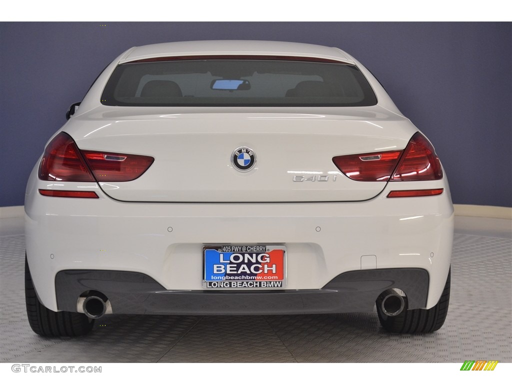 2017 6 Series 640i Gran Coupe - Alpine White / Black photo #5