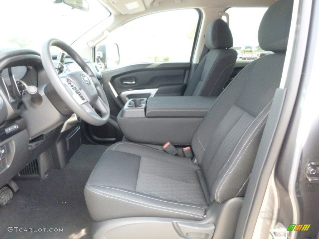 Black Interior 2017 Nissan TITAN XD SV Crew Cab 4x4 Photo #115809136