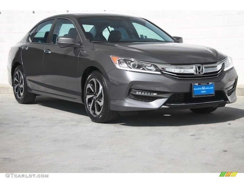 2017 Accord EX-L Sedan - Modern Steel Metallic / Gray photo #1