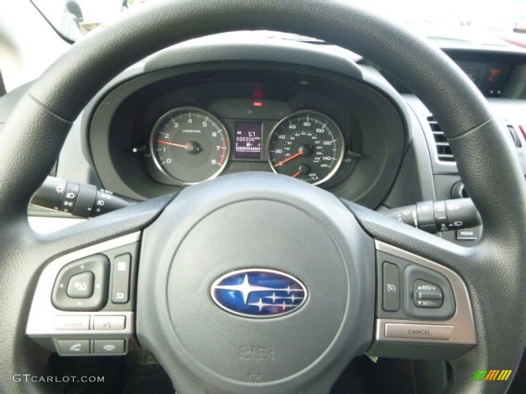 2016 Subaru Crosstrek 2.0i Black Steering Wheel Photo #115812730