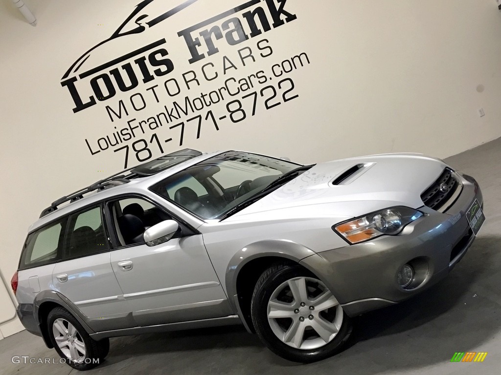 2005 Outback 2.5XT Limited Wagon - Brilliant Silver Metallic / Off Black photo #2