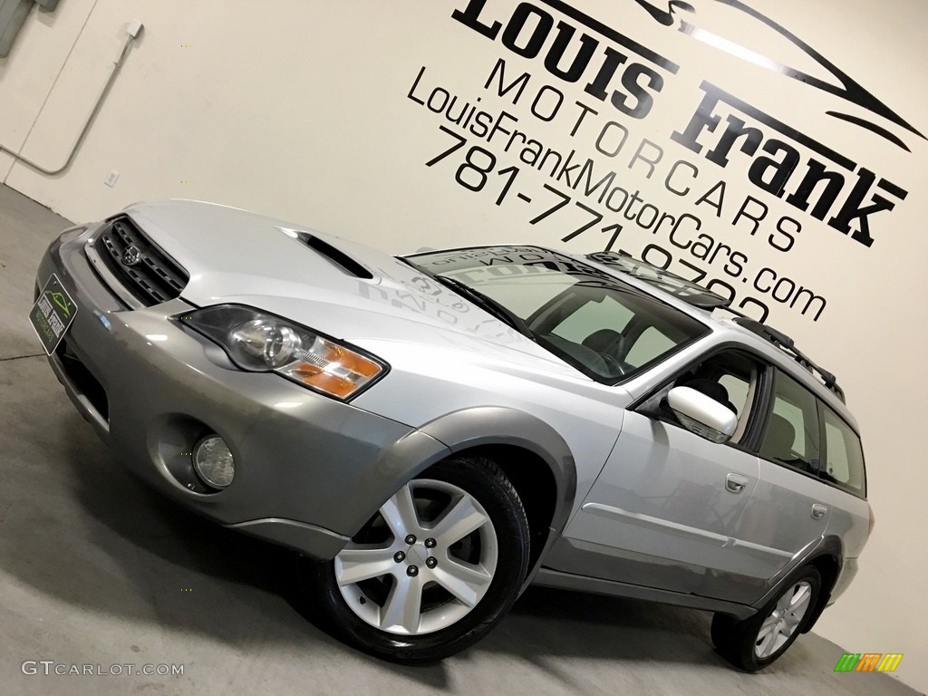2005 Outback 2.5XT Limited Wagon - Brilliant Silver Metallic / Off Black photo #4