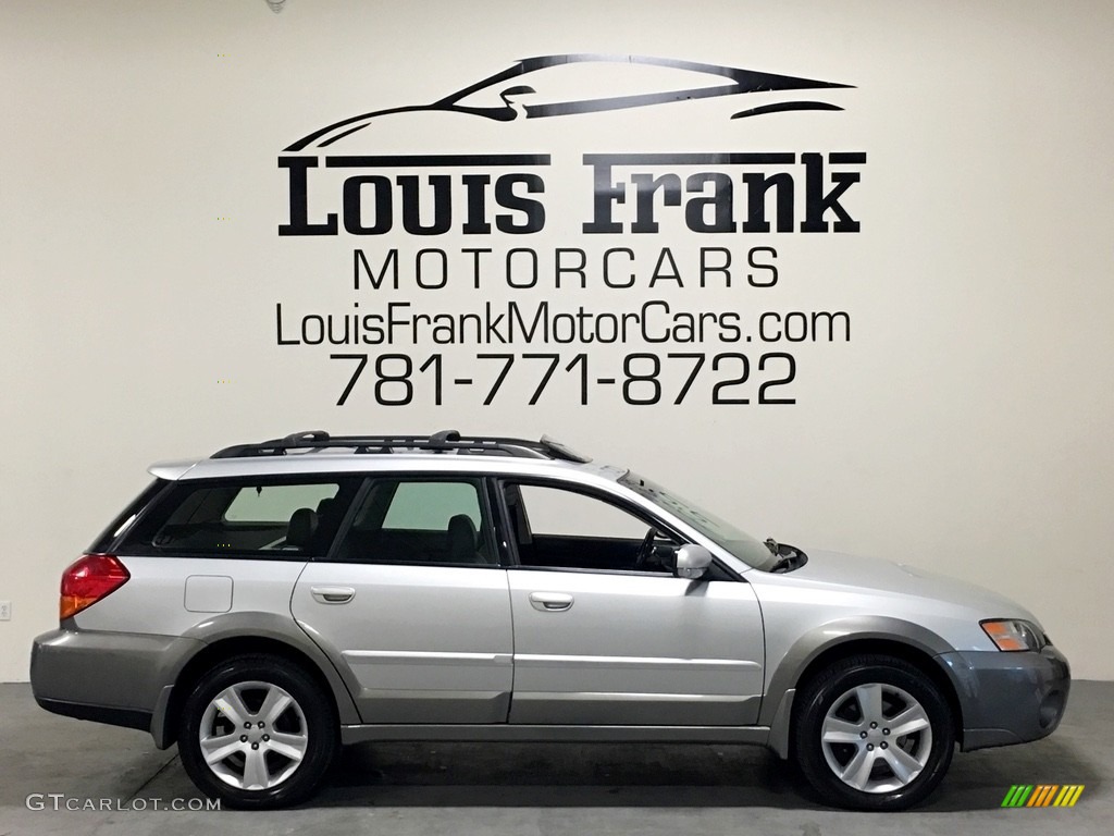 2005 Outback 2.5XT Limited Wagon - Brilliant Silver Metallic / Off Black photo #6