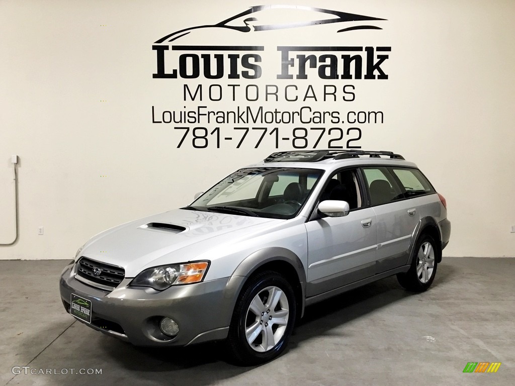 2005 Outback 2.5XT Limited Wagon - Brilliant Silver Metallic / Off Black photo #16