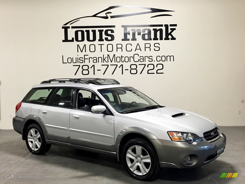 2005 Outback 2.5XT Limited Wagon - Brilliant Silver Metallic / Off Black photo #17