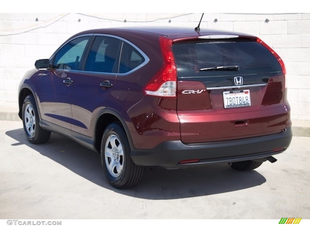 2013 CR-V LX - Basque Red Pearl II / Gray photo #2