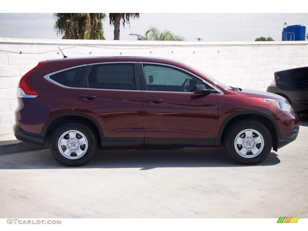 2013 CR-V LX - Basque Red Pearl II / Gray photo #8