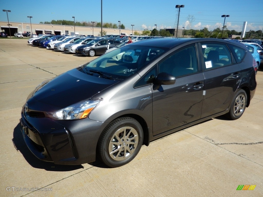 2017 Magnetic Gray Metallic Toyota Prius V Two 115813153 Gtcarlot 2017 Prius V Two Magnetic Gray Metallic Black Photo 1