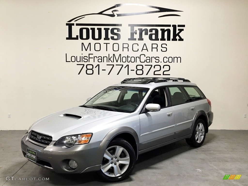 2005 Outback 2.5XT Limited Wagon - Brilliant Silver Metallic / Off Black photo #117