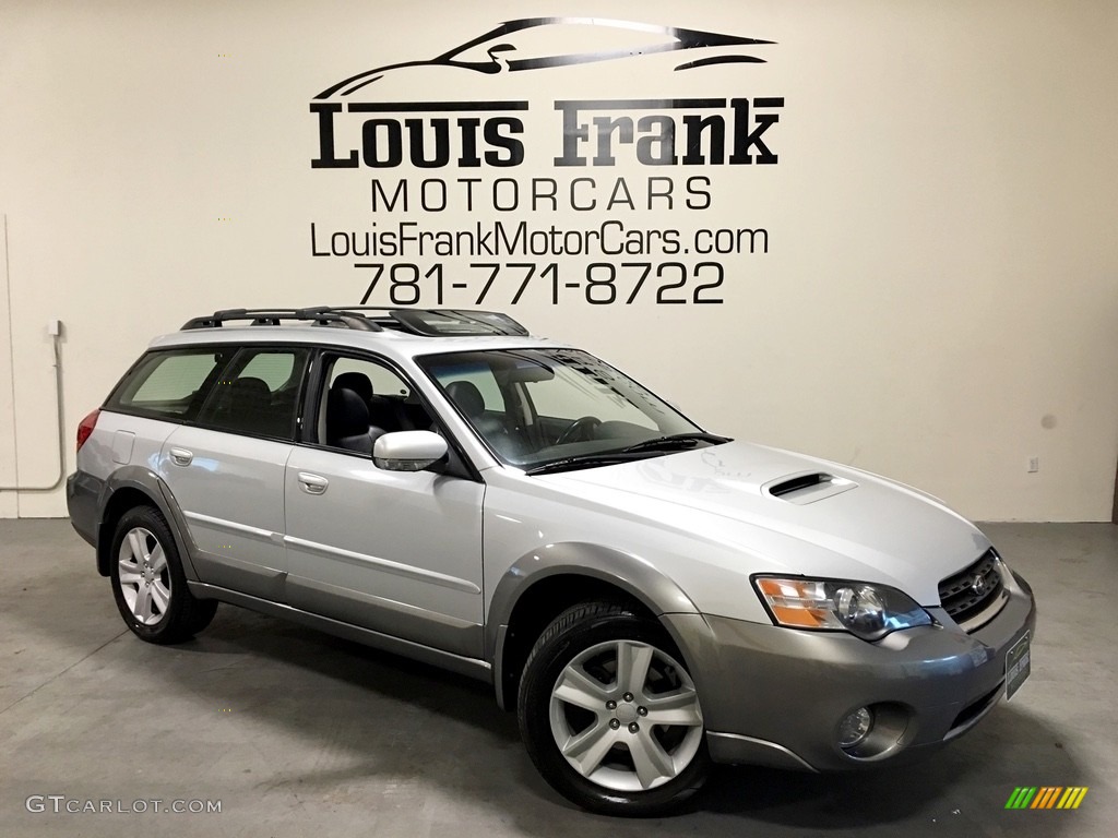 2005 Outback 2.5XT Limited Wagon - Brilliant Silver Metallic / Off Black photo #119