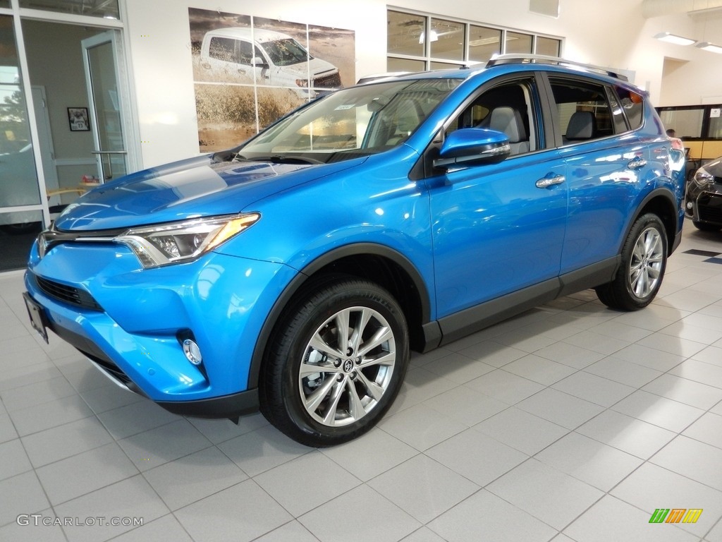 2016 RAV4 Limited - Electric Storm Blue / Ash photo #1