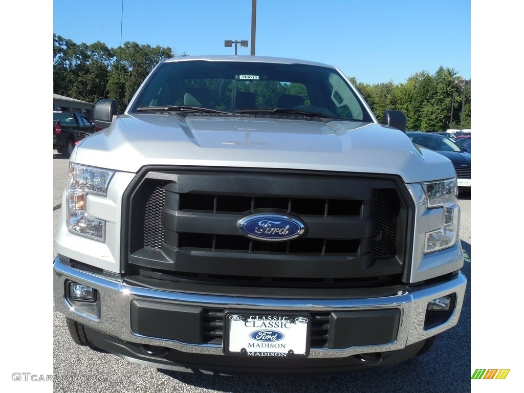 2016 F150 XL Regular Cab 4x4 - Ingot Silver / Medium Earth Gray photo #2