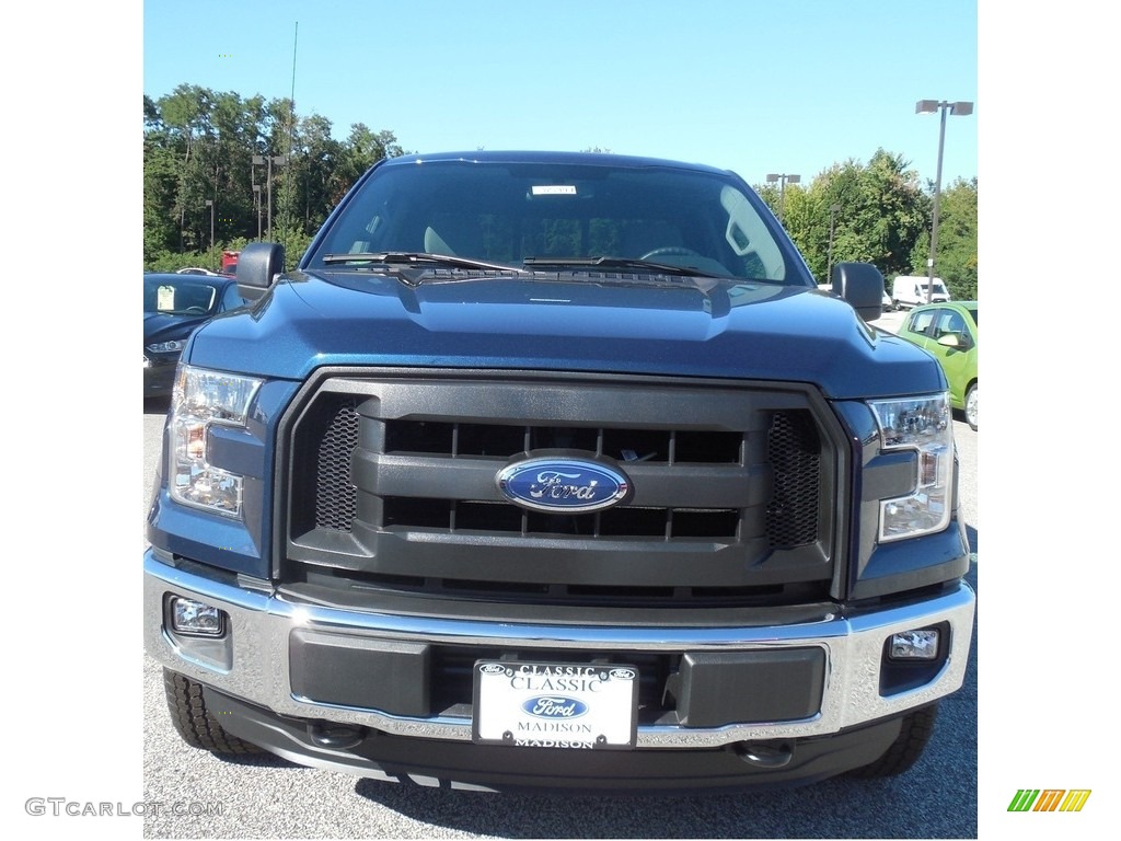 2016 F150 XL SuperCab 4x4 - Blue Jeans / Medium Earth Gray photo #2