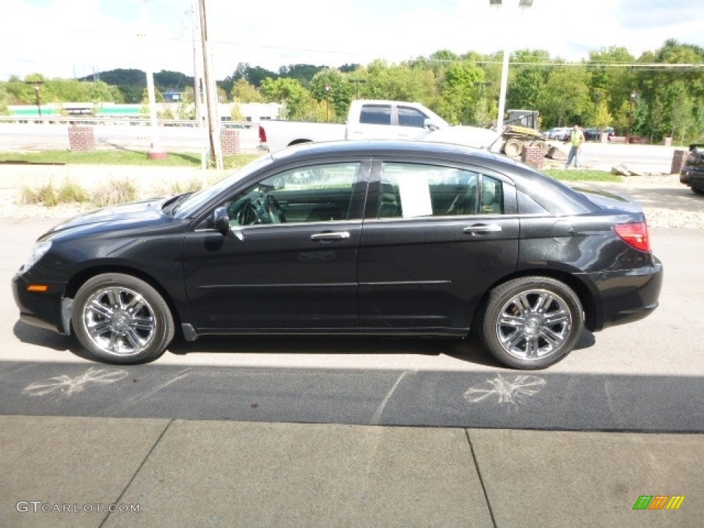 2007 Sebring Limited Sedan - Brilliant Black Crystal Pearl / Dark Slate Gray/Light Slate Gray photo #11