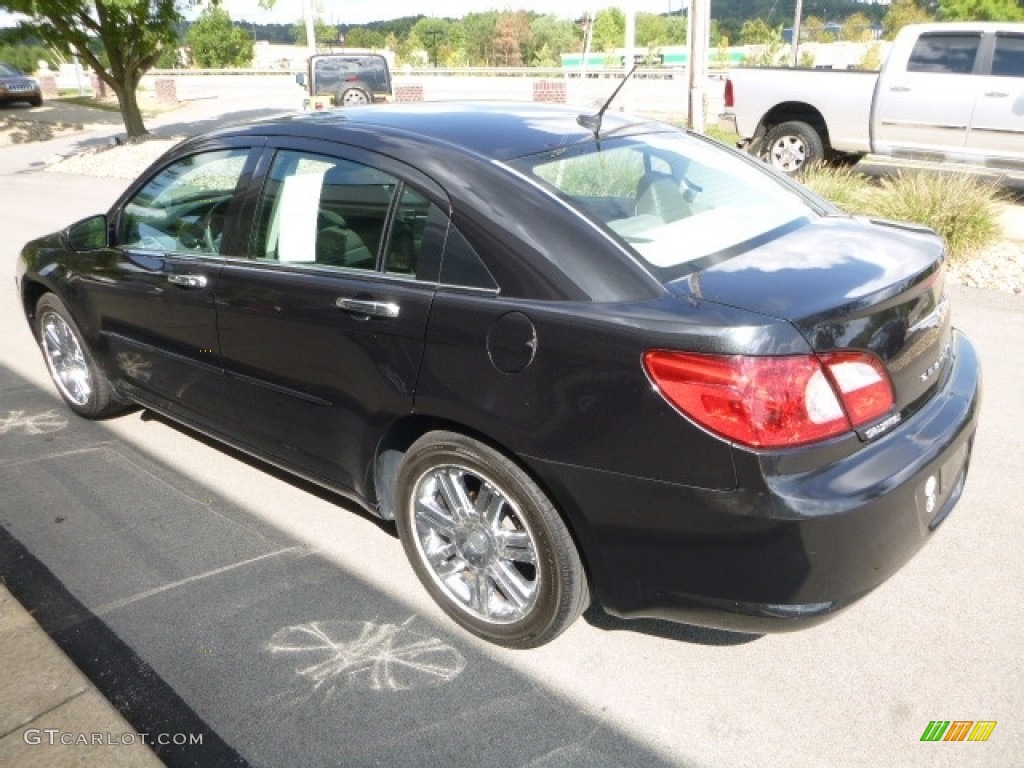 2007 Sebring Limited Sedan - Brilliant Black Crystal Pearl / Dark Slate Gray/Light Slate Gray photo #12