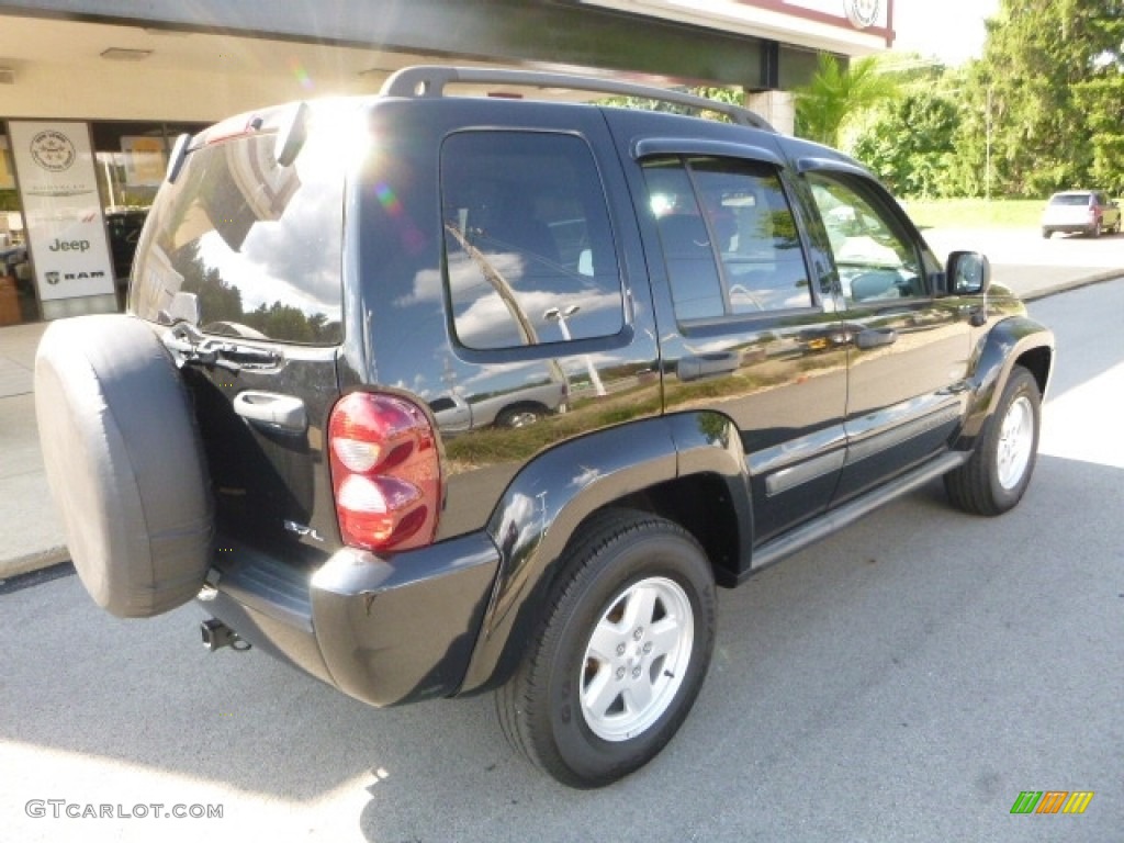 2007 Liberty Sport 4x4 - Black Clearcoat / Medium Slate Gray photo #2