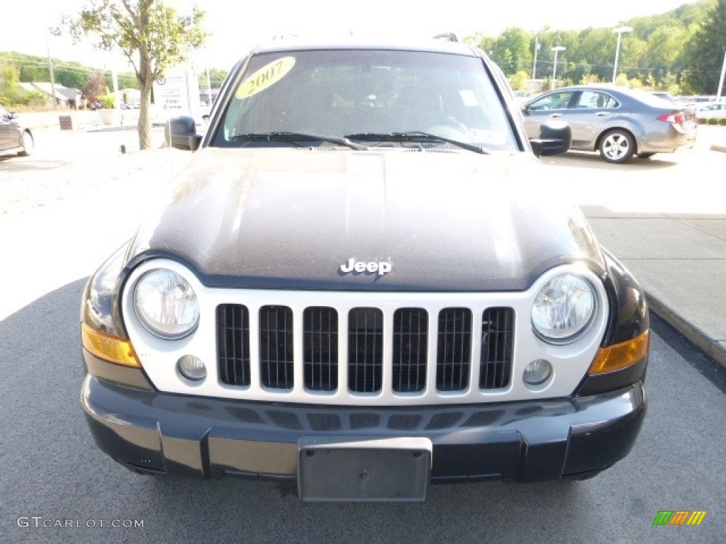 2007 Liberty Sport 4x4 - Black Clearcoat / Medium Slate Gray photo #9