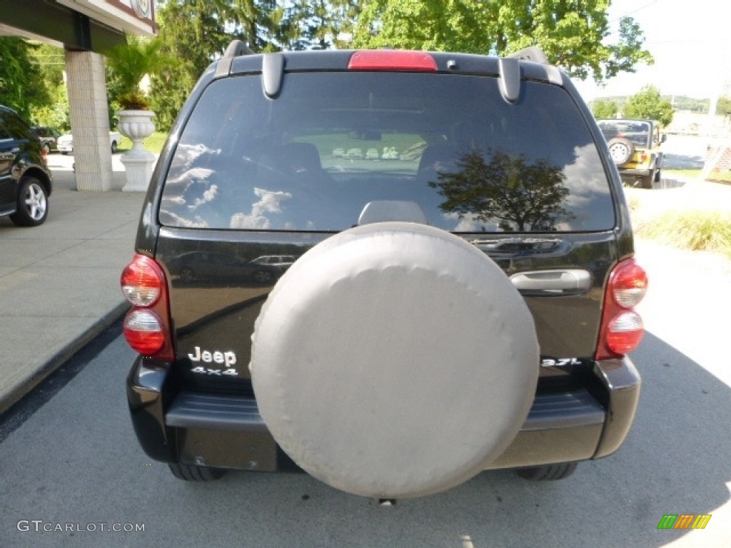 2007 Liberty Sport 4x4 - Black Clearcoat / Medium Slate Gray photo #13