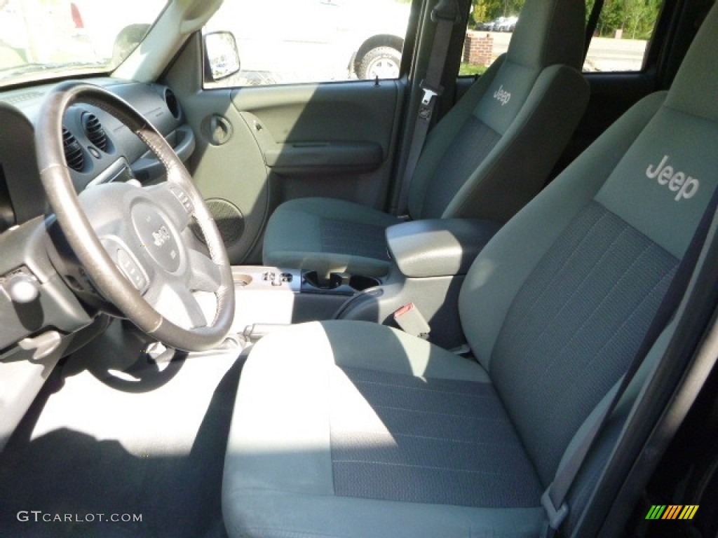 2007 Liberty Sport 4x4 - Black Clearcoat / Medium Slate Gray photo #14