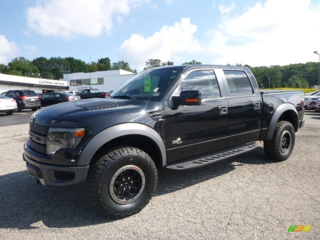 2014 F150 SVT Raptor SuperCrew 4x4 - Tuxedo Black / Raptor Special Edition Black/Brick Accent photo #1